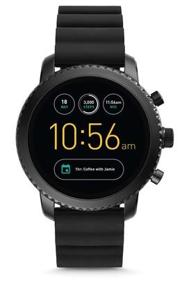 Buy FOSSIL Mens Sport Black Dial Silicone Smart Watch FTW4019