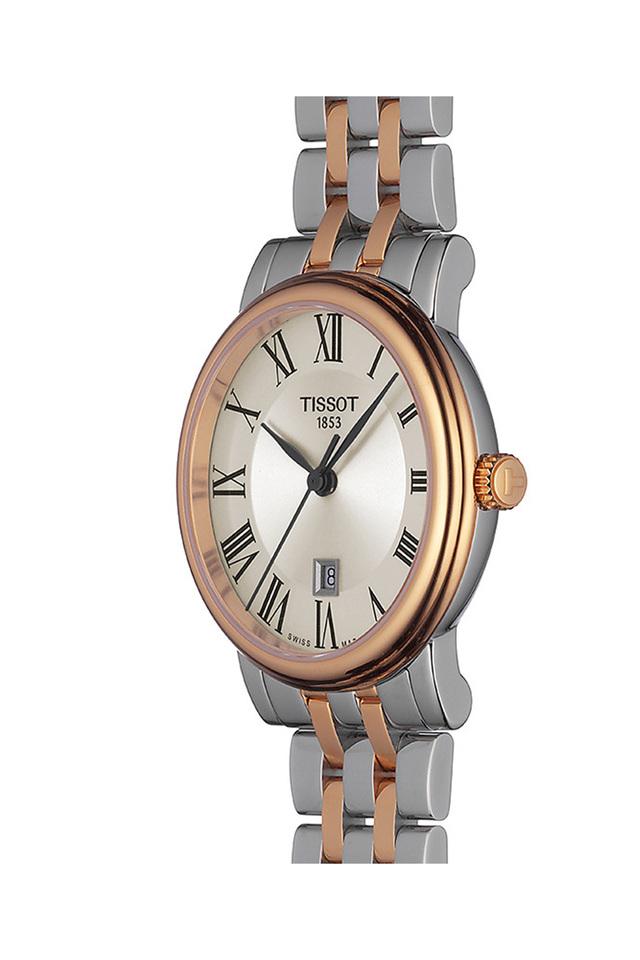 Buy TISSOT Womens Silver Dial Stainless Steel Analogue Watch