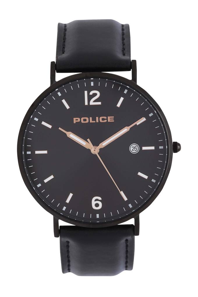 Police analog black 2024 dial men's watch