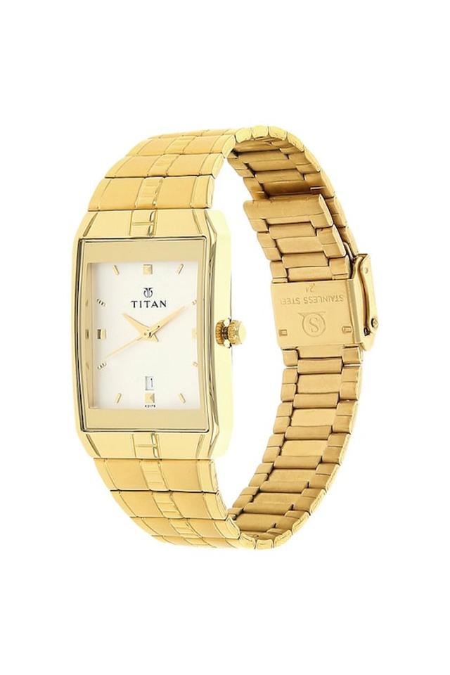 Titan wrist discount watch golden colour