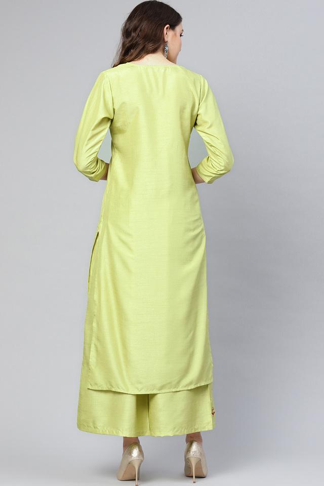 VARANGA -  Lime Green Ethnic Sets - Main