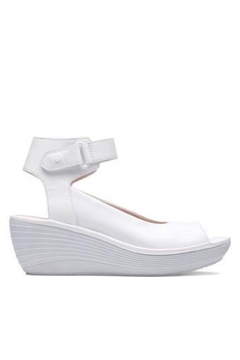 clarks white sandals sale