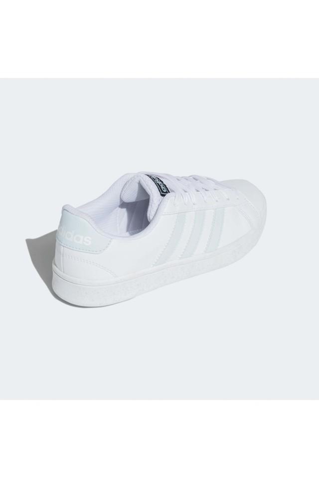 Adidas white 2024 mesh sneakers