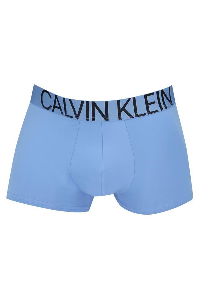 Buy CALVIN KLEIN UNDERWEAR Blue Mens Solid Trunks