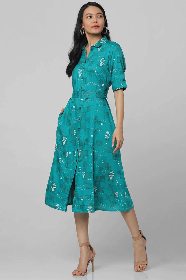 Turquoise 2024 casual dress