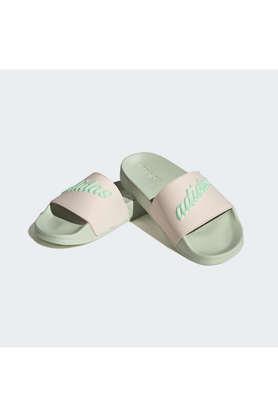 Womens adidas slides mint green hot sale