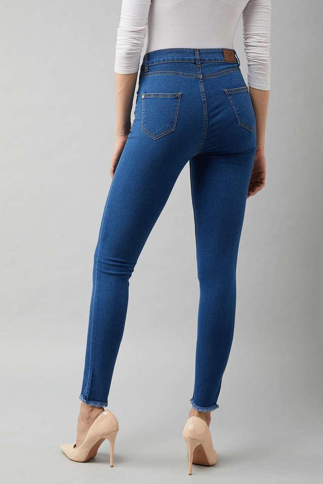 Buy Light Blue Jeans & Jeggings for Women by MISS CHASE Online