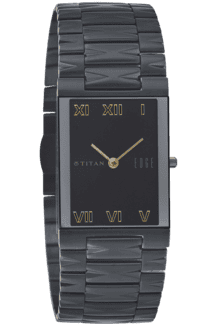 Titan edge discount watch black chain