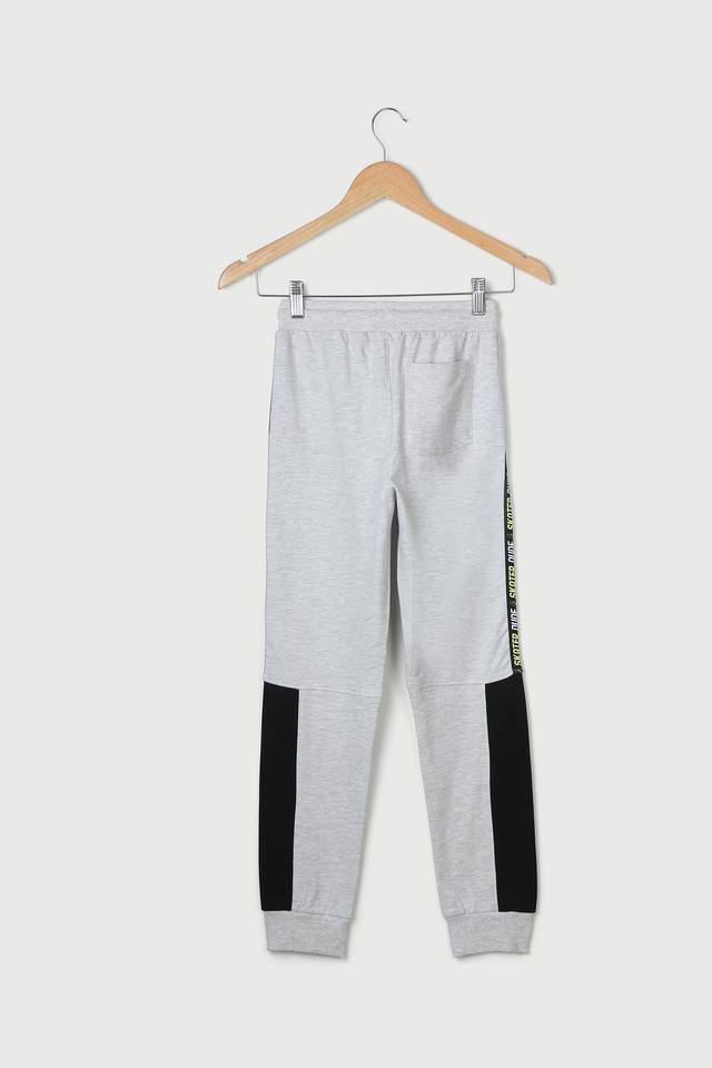 Color Block Cotton Regular Fit Boys Track Pants