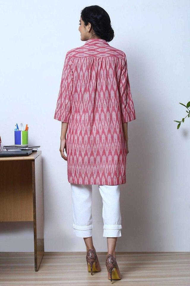 Best Summer Wear Cotton Shirt Collar Ladies Kurta