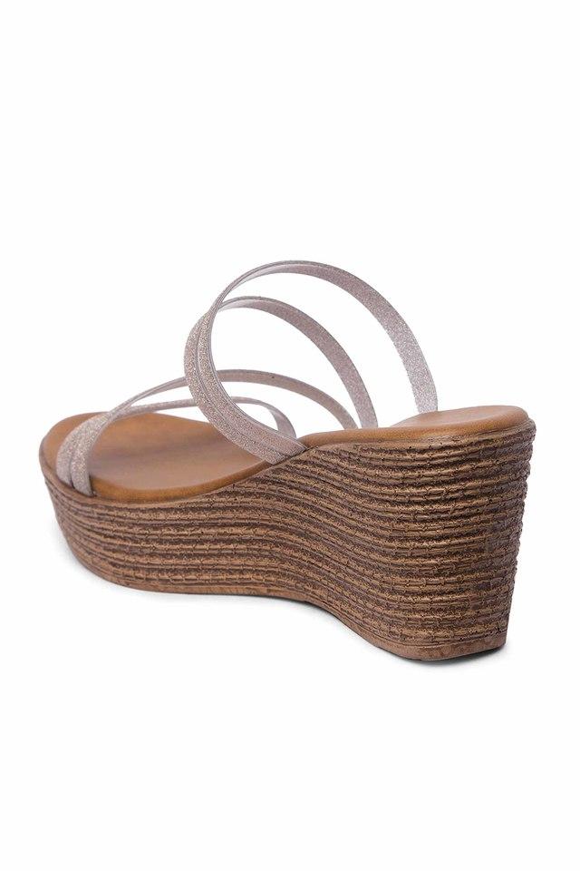 Copper sandals online heels