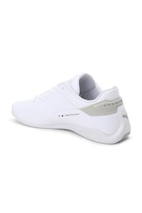 Buy PUMA White BMW MMS Drift Cat Delta Synthetic Lace Up Unisex