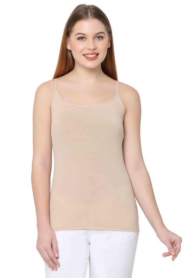 Buy SOIE 106_multi Cotton Regular Fit Short Length Womens Camisole