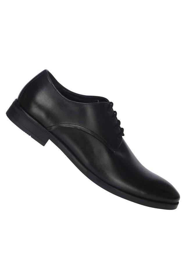 Clarks mens black on sale lace up shoes