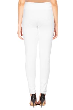 Buy STOP Off White Womens Solid Jeggings Shoppers Stop