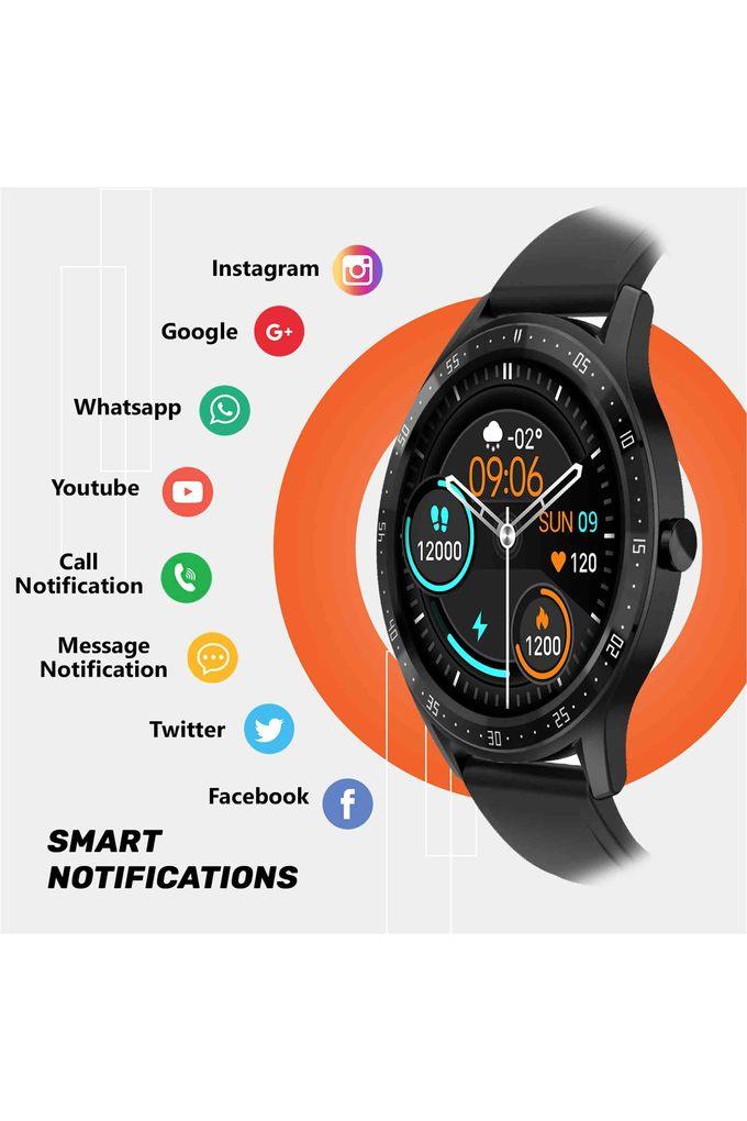 Buy FIRE BOLTT Unisex  Inch BSW003 Black Dial Silicone HD Display Smart  Watch | Shoppers Stop