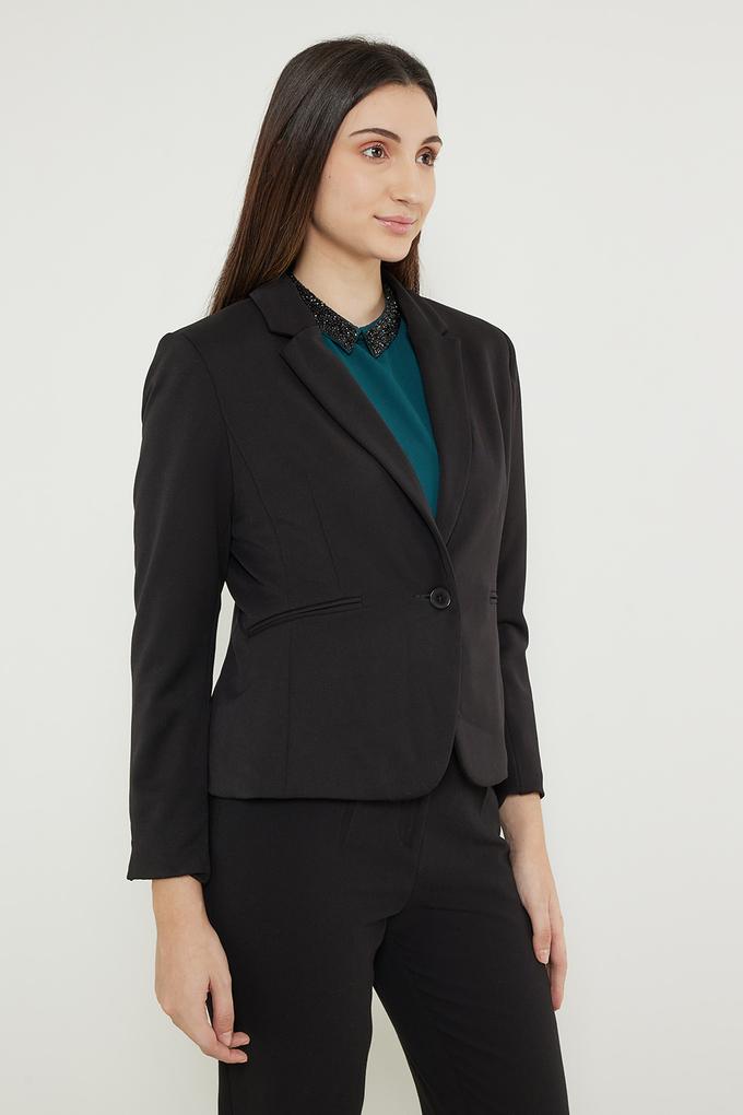 Buy VERO MODA Pink Solid Collared Polyester Women's Formal Wear