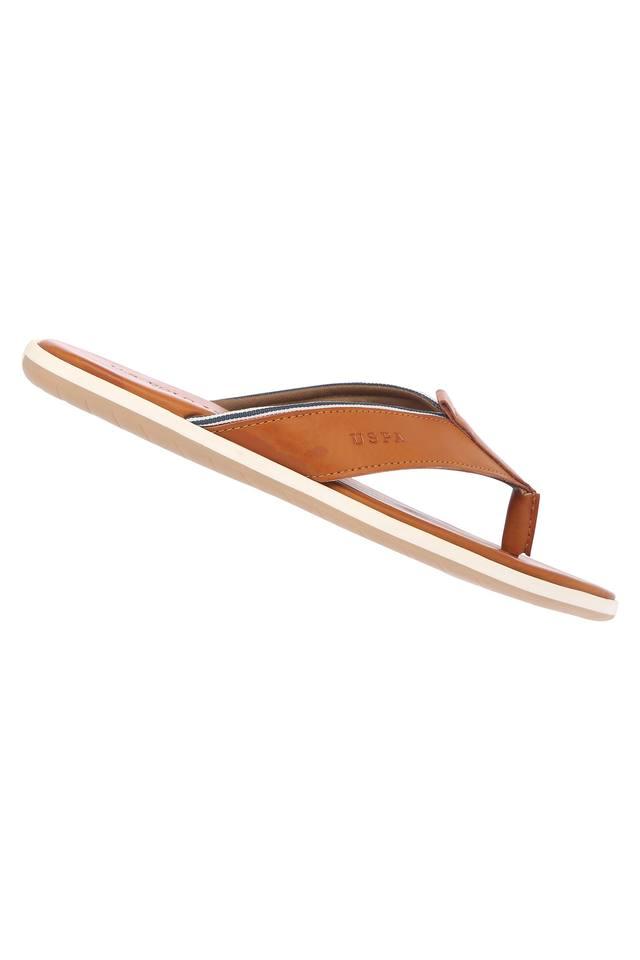 U.S. POLO ASSN. -  Tan Flip Flops - Main