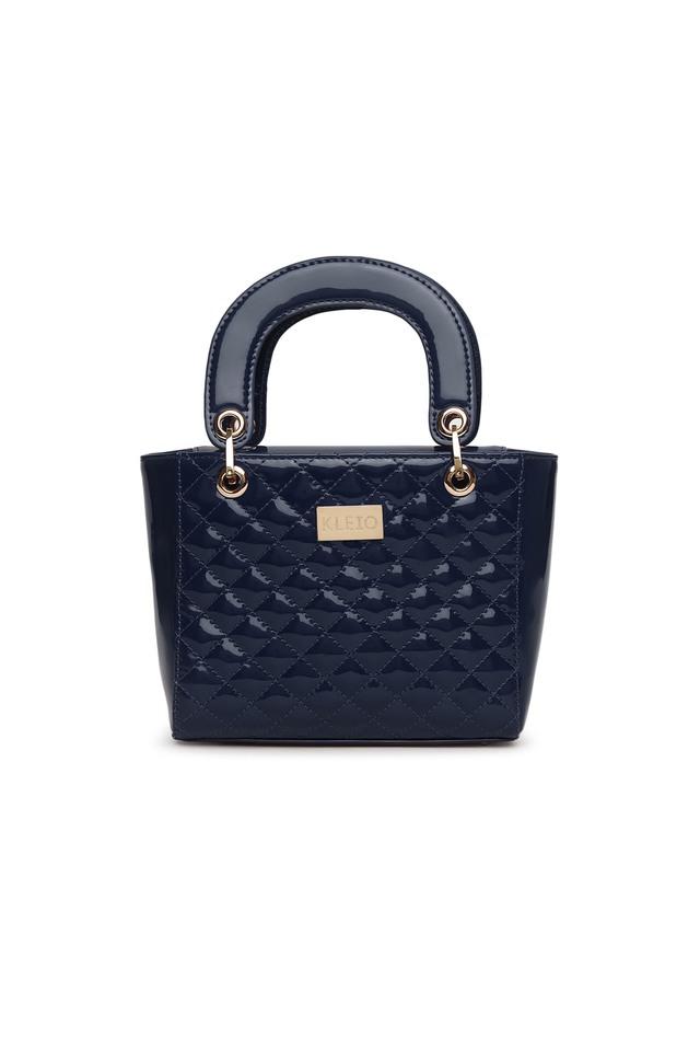 River Island Jacquard Square Shopper Bag in Blue