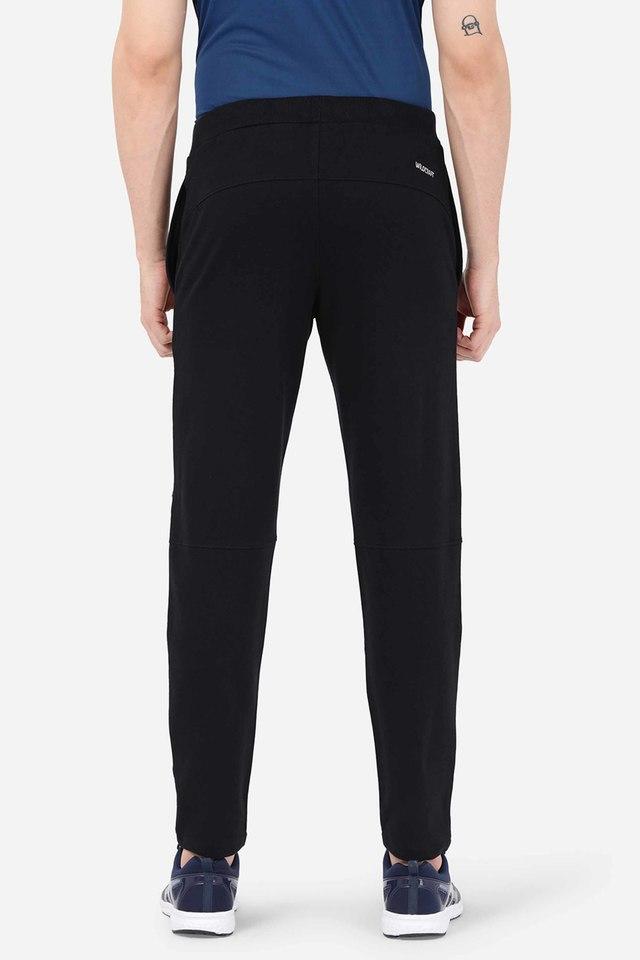 solid black joggers