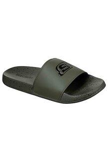 Skechers green slides new arrivals