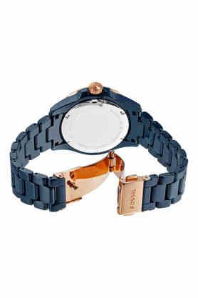 Fossil blue dial watch women's hot sale