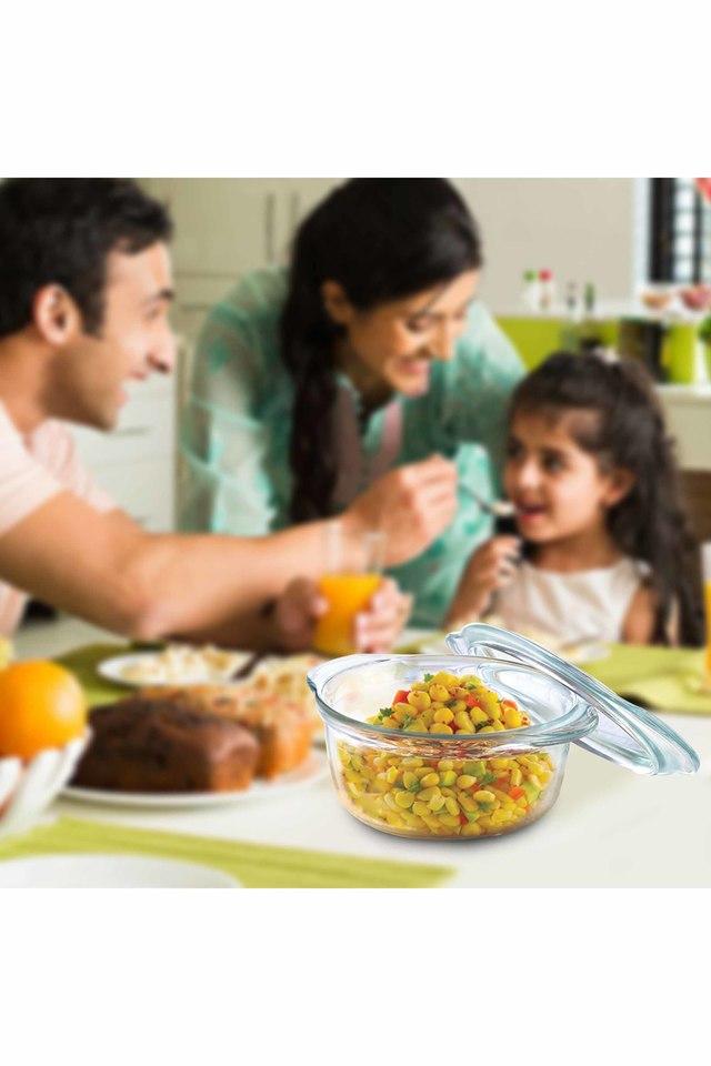 Buy BOROSIL Glass Casserole Oven and Microwave Safe Serving Bowl with