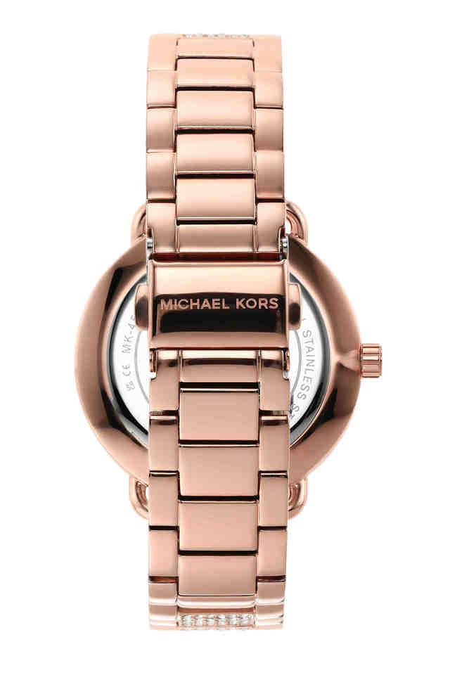 Rose gold mk watch on sale women's