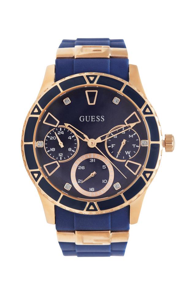 Buy GUESS Womens Analogue Blue Dial Watch - W1157L3 | Shoppers Stop