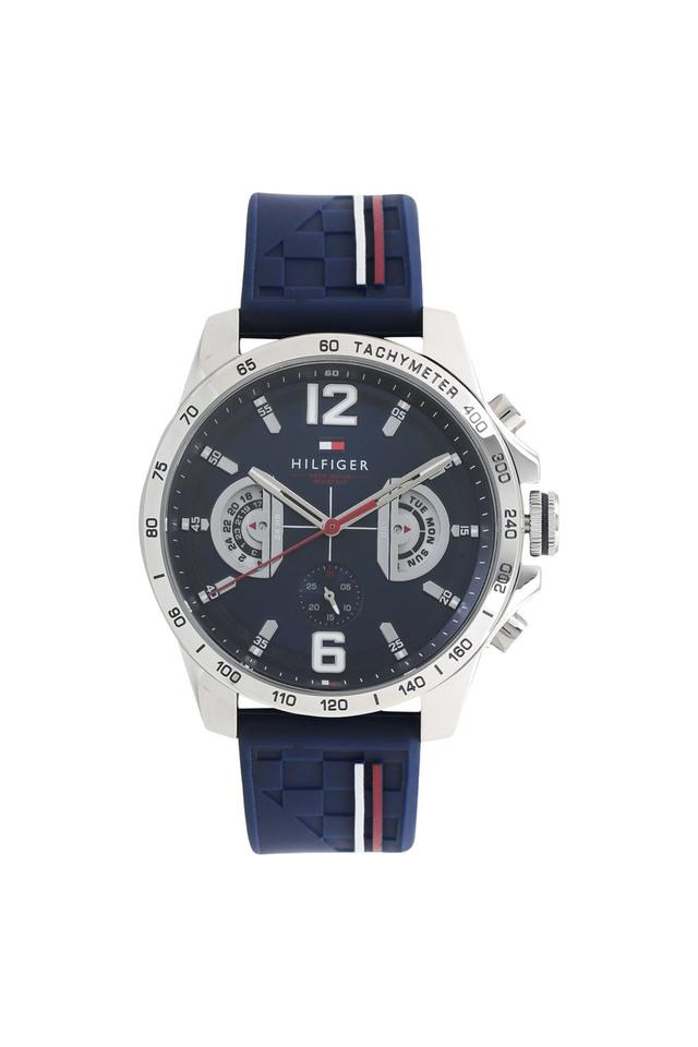 Buy TOMMY HILFIGER Mens 46 mm Decker Blue Dial Silicone Watch NCTH1791476 Shoppers Stop