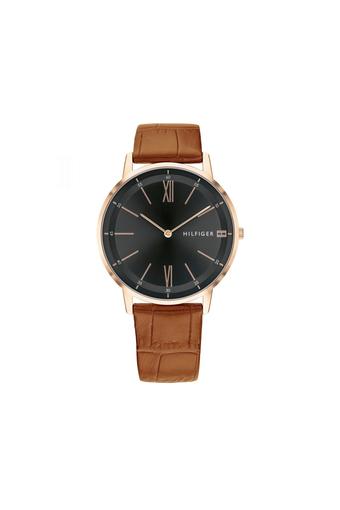tommy hilfiger men black analogue watch