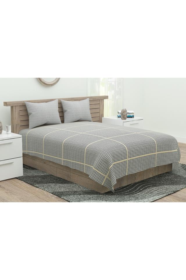 Buy PORTICO Printed Single Bed Sheet with Pillow Cover Shoppers Stop