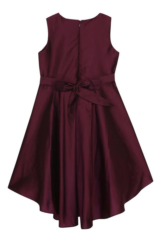 Eavan Girls Burgundy High Low Dress | eavan