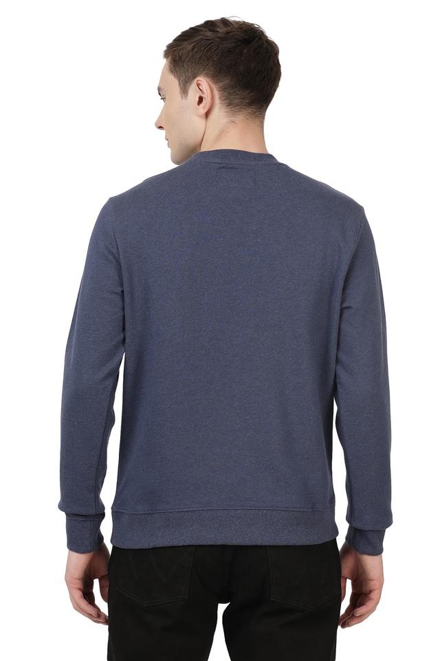 Wrangler full sleeve hot sale solid men's sweatshirt