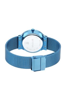 Titan analog blue sales dial women's watch
