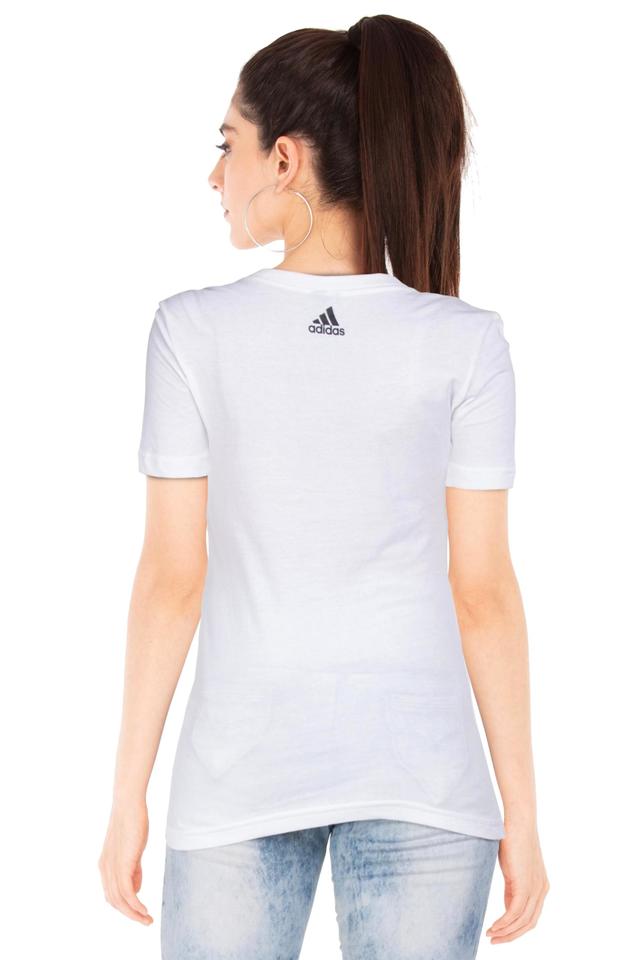 Adidas white t shop shirt women s