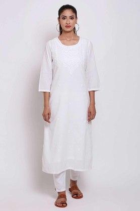 Biba chikankari cheap kurta