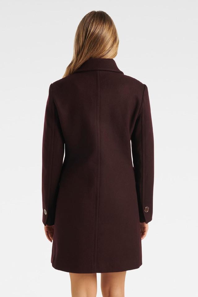 Wine on sale coat womens