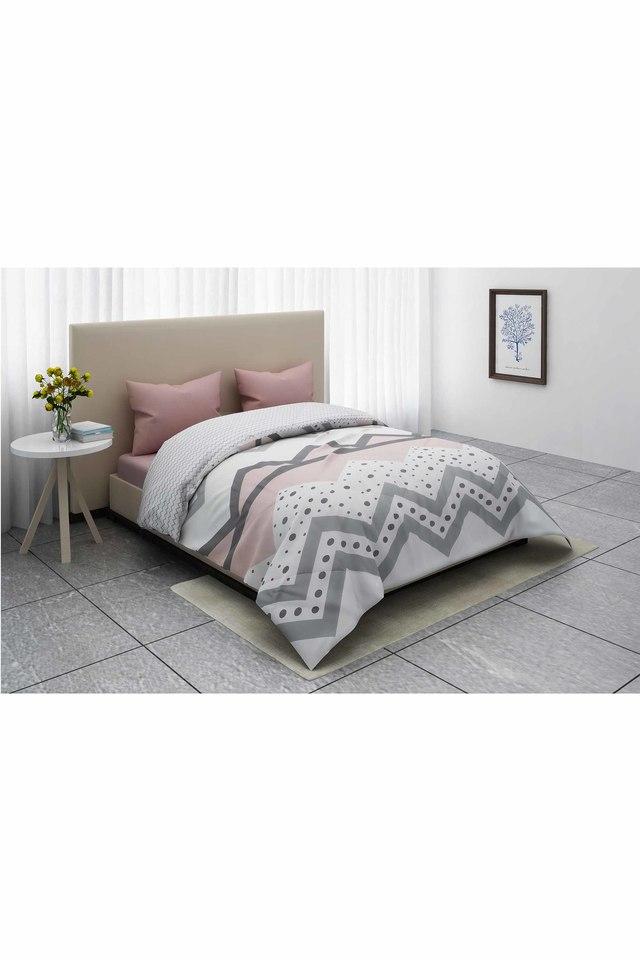 Buy FERN Pink Geo Bedding Set Of 4 Shoppers Stop