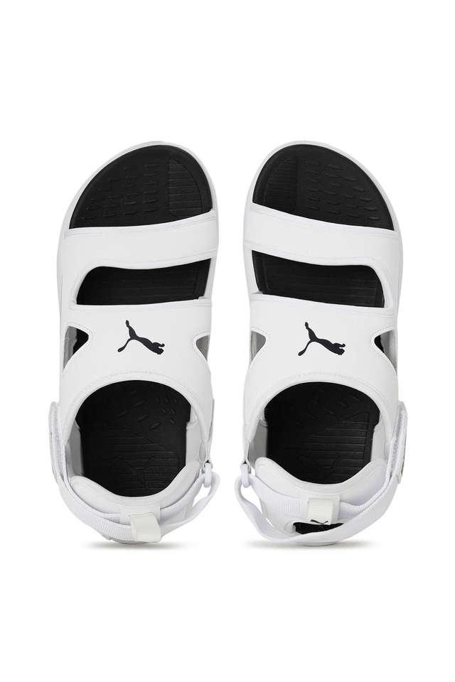Buy PUMA White Synthetic leather Backstrap Men s Sandal Shoppers Stop