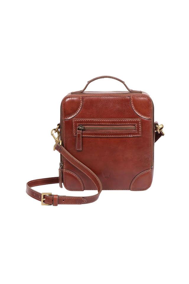 Buy LOUIS PHILIPPE Men Brown Messenger Bag Dark Brown Online @ Best Price  in India