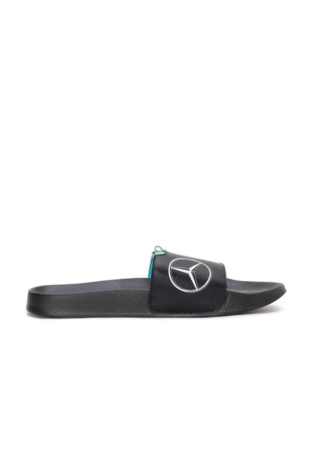 Buy PUMA Black MAPF1 Leadcat 2.0 Logo Synthetic Slipon Unisex Slides