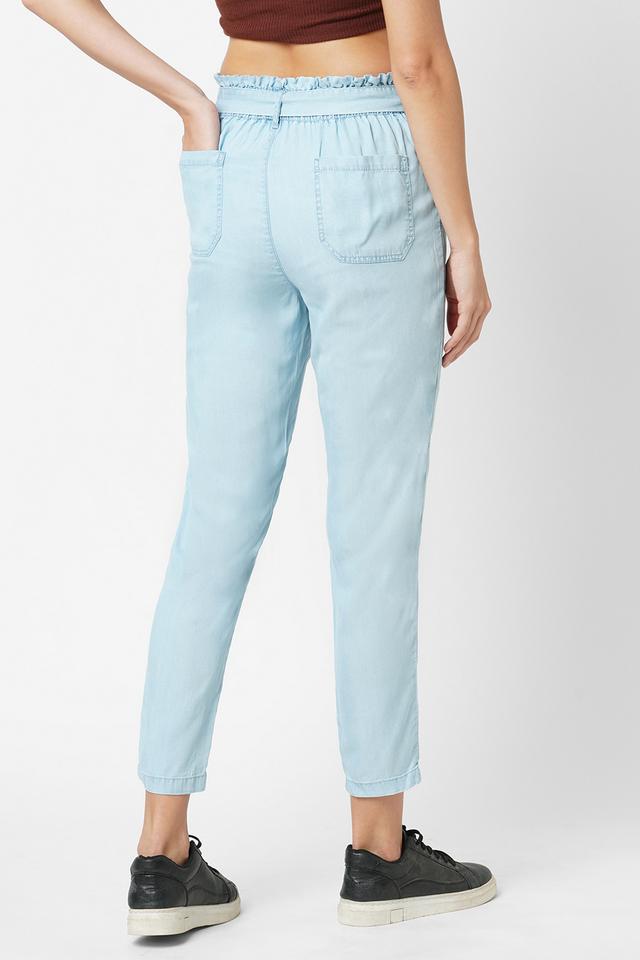 Slim Trouser Ankle Pants - Light Blue Heather Blue | NYDJ