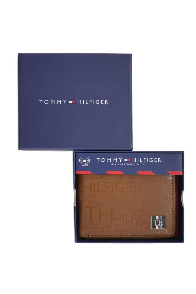 Buy TOMMY HILFIGER Tan Men s Pure Leather Zip Around Bi Fold Wallet Shoppers Stop