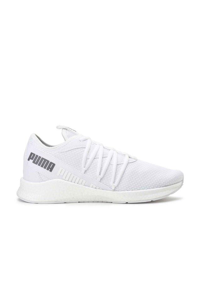 Puma white hot sale running shoes