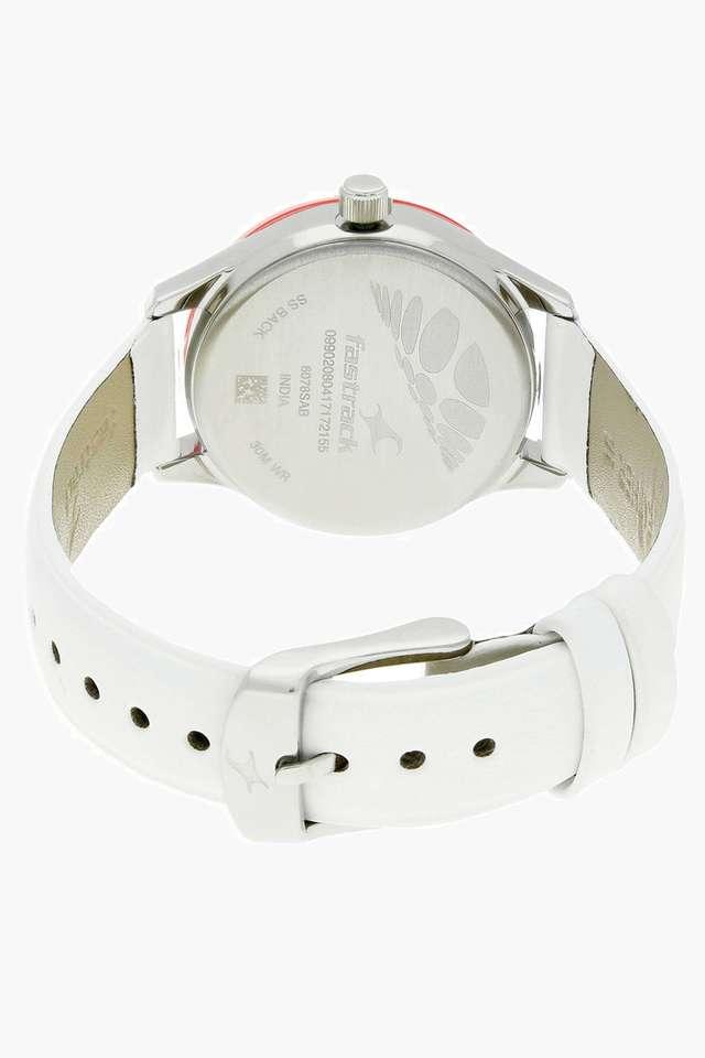 Fastrack monochrome analog watch hotsell