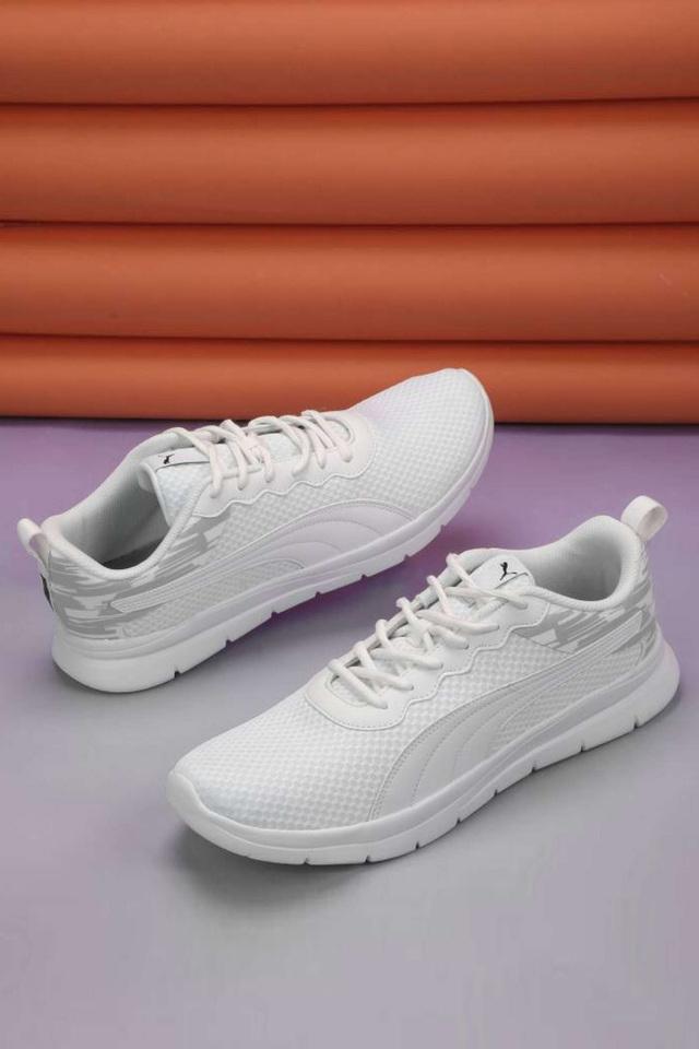 Buy PUMA White Mesh Lace Up Men s Sports Shoes Shoppers Stop