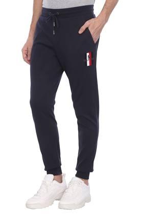 Buy TOMMY HILFIGER Solid Cotton Blend Regular Mens Track pants  Shoppers  Stop