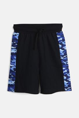 Boys blue camo shorts cheap