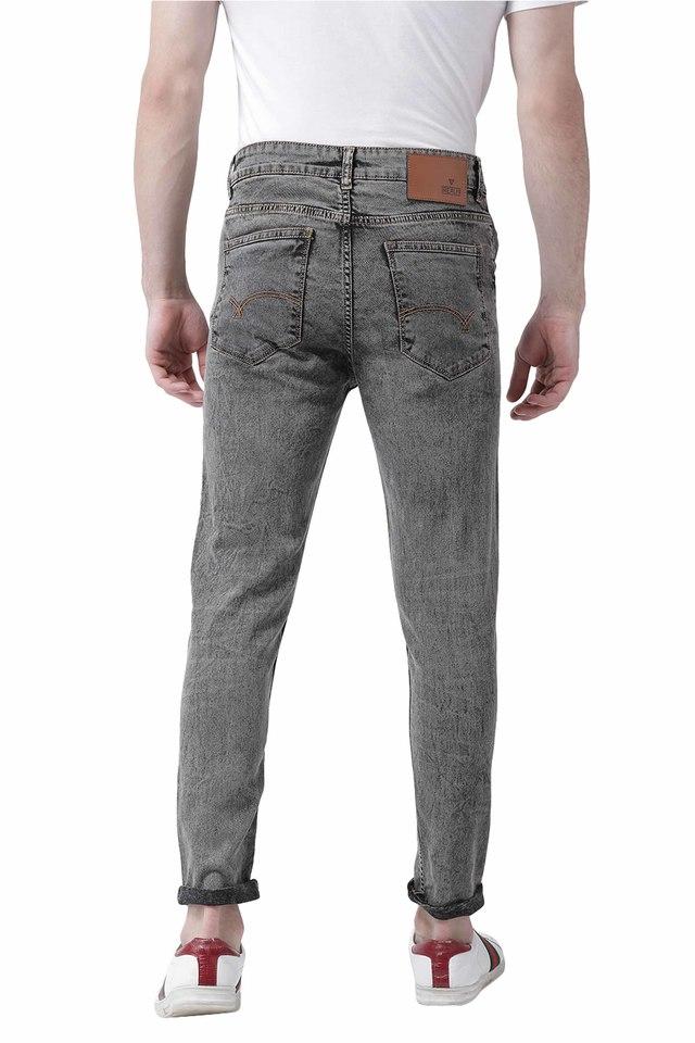 Buy REALM Charcoal Mid Tone Wash Denim Skinny Fit Mens Jeans Shoppers